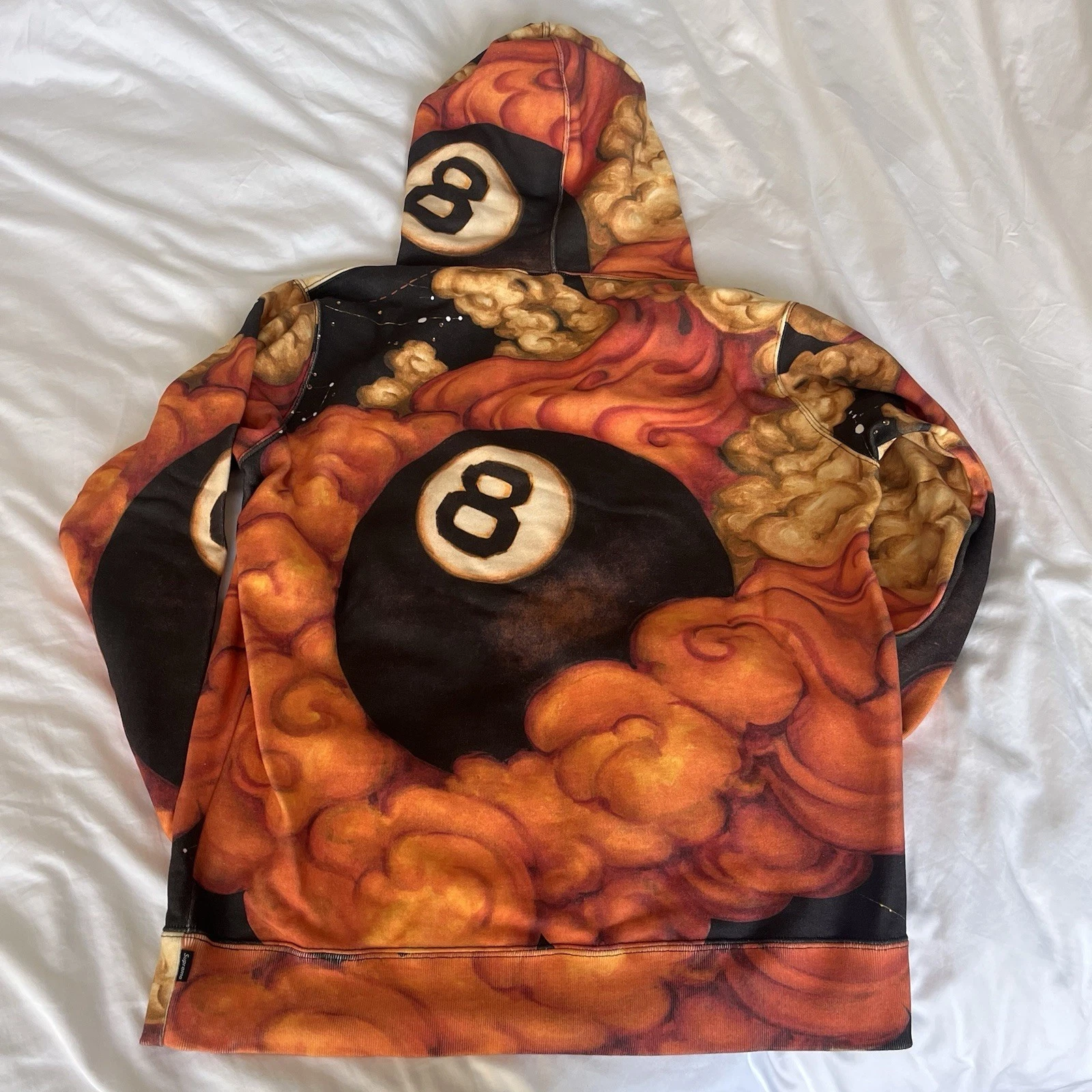 Supreme Martin Wong 8 Ball? Felpa con Cappuccio (FW19) Uomo Taglia M Spedizione Gratuita✅