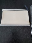 New Coach Wristlet Wallet Horse and Carriage, Chalk White Gold Zip Purple Lining — photo 2