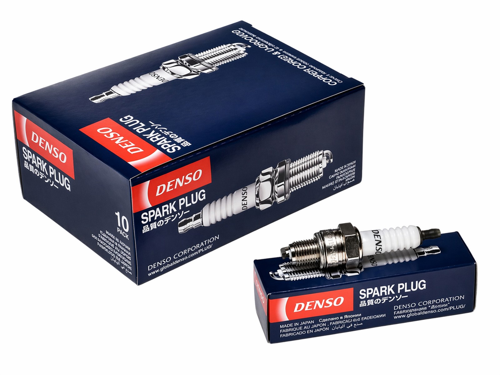Bougie moto Denso U24FER9 CR8EH9 thermique 24 filet 10mm