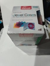 WB Maxell 190153 CD-SLIM30CR CD/DVD Jewel Cases Slim Space Saving 30 Pk Colored