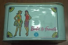 Vintage 1965 Barbie and Francie Light Blue Vinyl Zippered Doll Carrying Case
