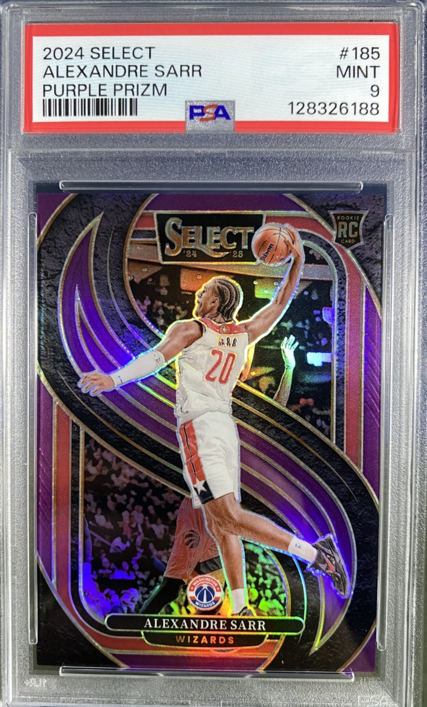 2024-25 Panini Select Premier Level Alexandre Sarr Purple Prizm /99 (RC)