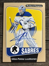 2024-25 Upper Deck Parkhurst Champions - Ukko-Pekka Luukkonen #73 Autographs