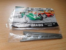 Scalextric - Airfix Motor Ace Pick-Up Braids x 6 Lengths of app 75mm long. N.O.S