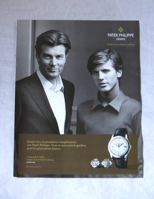 Patek Philippe Genf Ad Clipping Presseschnitt Werbung