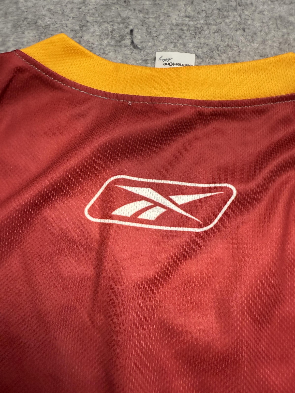 Atlanta Thrashers Hockey Jersey Mens Large Red NHL Hockey Captain C Throwback