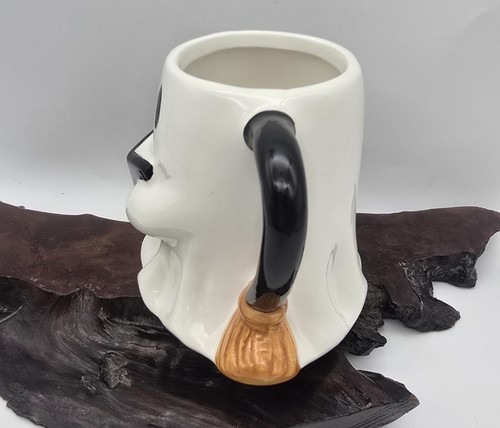 Cutest Reading Book Ghost Mug ~ New Halloween Reader Broom Handle - Picture 9 of 10