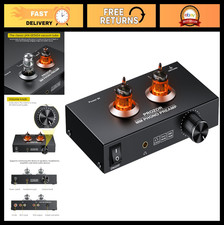 Vacuum Tube Phono Preamp for MM Turntables Record Players, Mini Headphone Amp,
