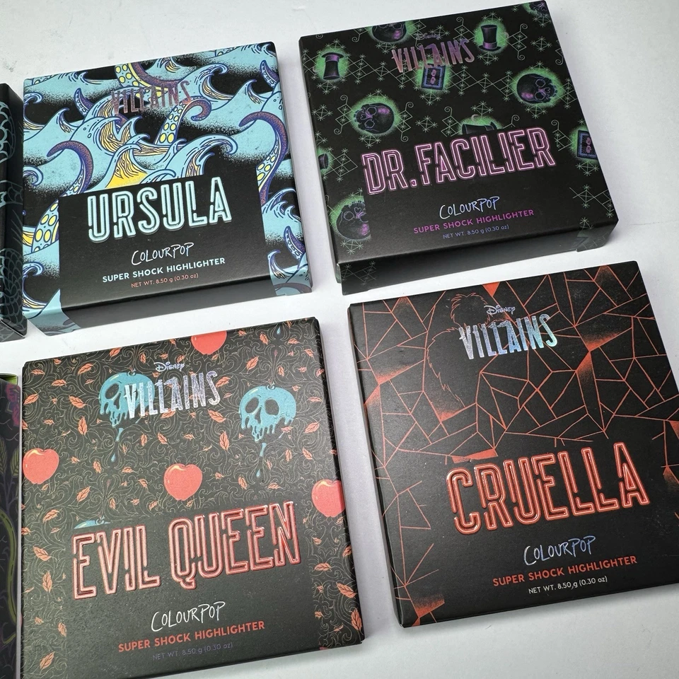 COLOURPOP Disney Villains Misunderstood Super Shock Highlighter Set Brand New - Image 3 of 4