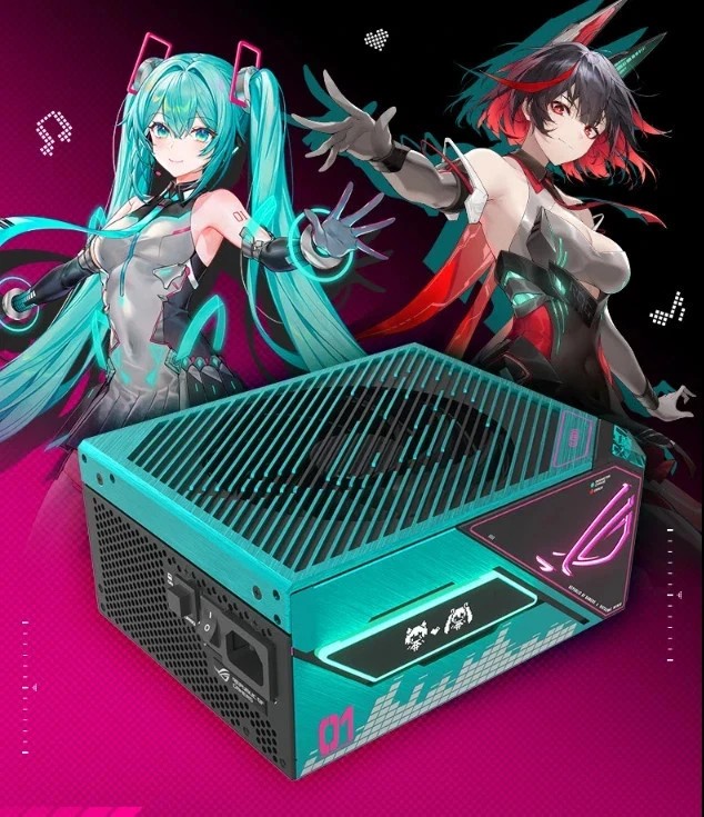 ASUS ROG Thor 1200W ATX 3.1 80 Plus Platinum Miku Edition Power