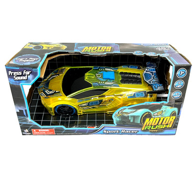 Motor Rush Happy Line Sport Racer Free Wheel Action Multiple Sounds with Lights