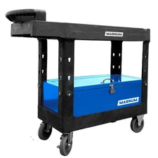 Magnum Tool Group 41In X 17In Service Cart With V Cut & Vault Toolbox Kit