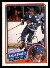 1984 OPC O-Pee-Chee Hockey #291 Anton Stastny Signed Autograph (no COA)