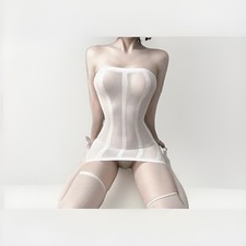 Women's Sexy 7 Babydoll Sleepwear Underwear Lace Nightwear Dress G-String