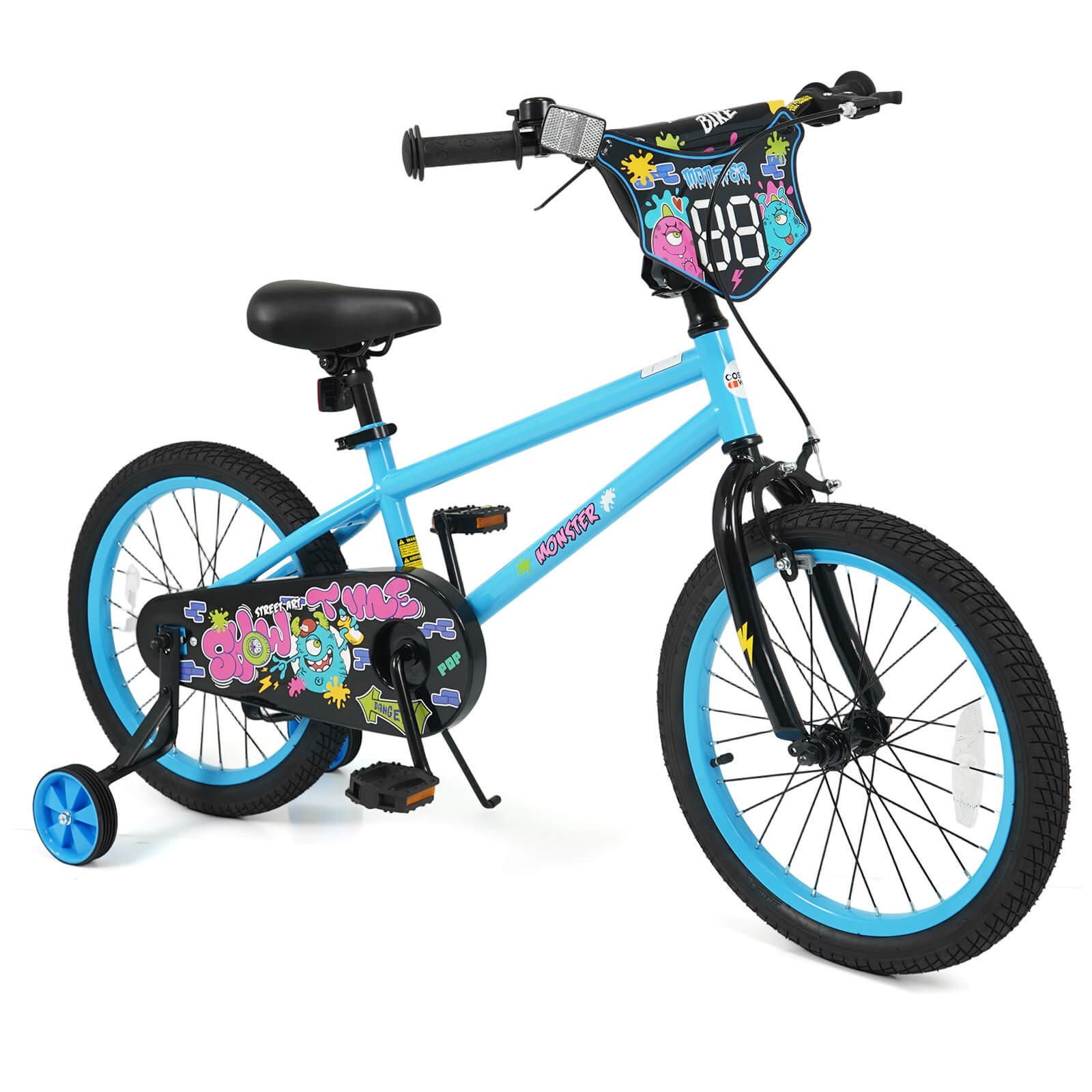 18 Inch Kids Bike for Ages 4-8 Years Old, Toddler Bicycle with Training Wheels