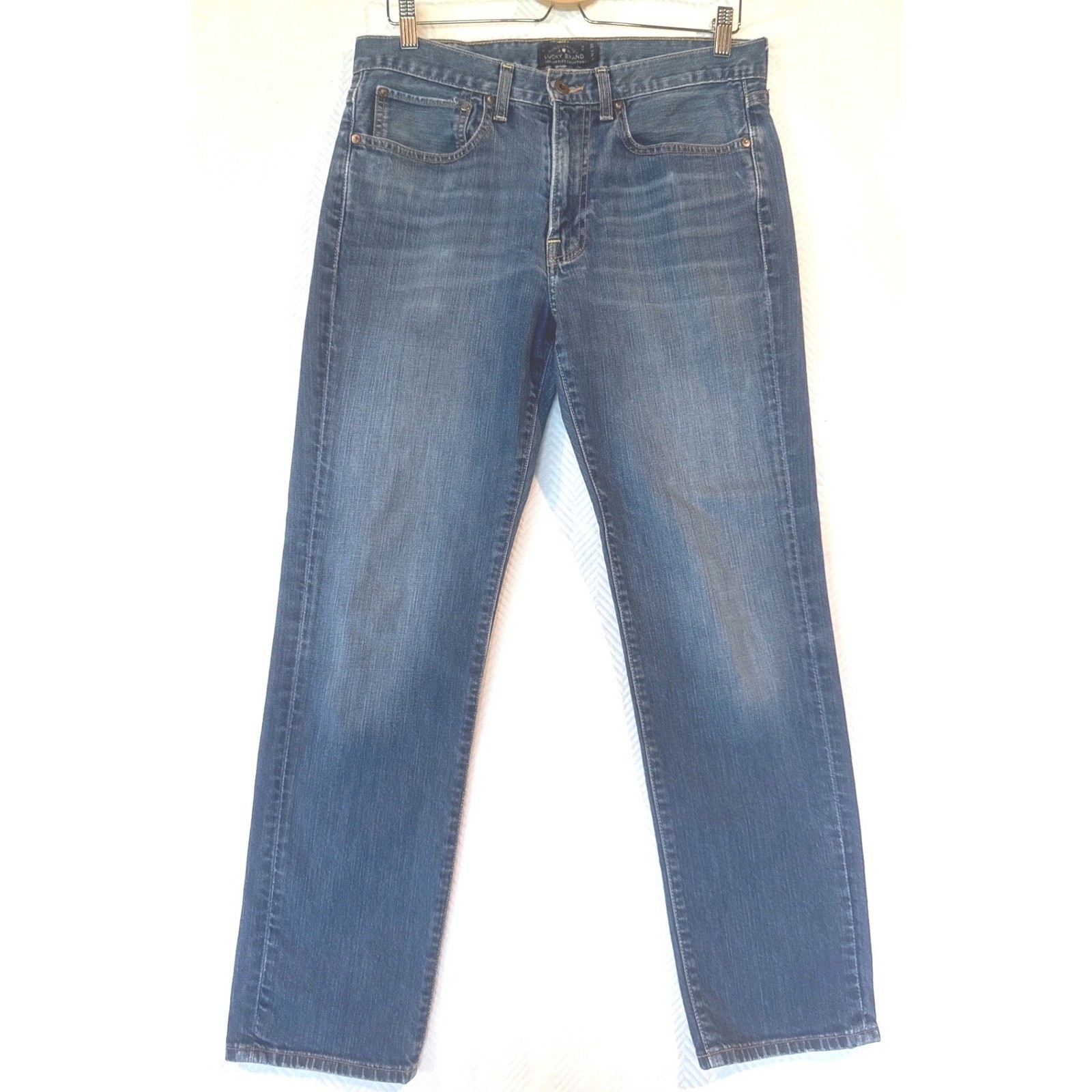 Mens 32x30 Blue Medium Wash Denim Pants