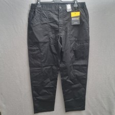 Regatta TRJ330 Black Multi Pocket Action Work Trousers 36" Waist 31" Leg Regular