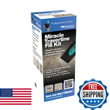Miracle Sealants Travertine Fill Kit - Light  Dark Filler, Knife, Stick