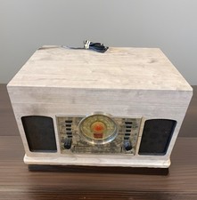 Crosley Medley CD/Tape/Record Player Bluetooth Entertainment Center Turntable