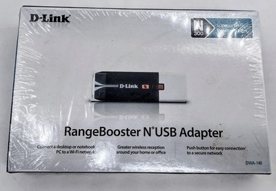 D Link Range Booster USB Adapter DWA140 N300 New Sealed 