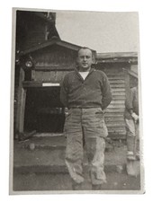 1940s WW2 Photo U.S. GI Camp Barracks Snapshot Military Life