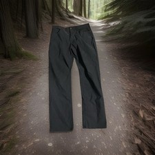 Denali Style Black Stretch Pants 34x32 Nylon Spandex Straight Fit Work Uniform