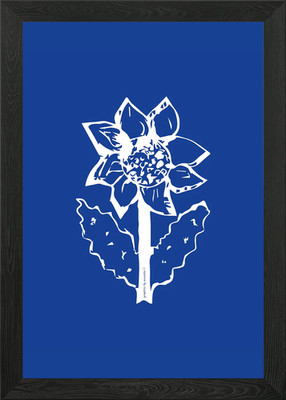 Sonnenblume Zeichnung Marine Gerahmtes Wandbild Poster Leinwanddruck Bild