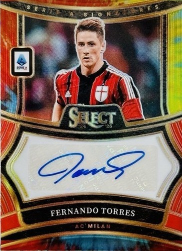 Panini Select Serie A Milan Legend Fernando Torres Auto Signature Tie-Dye