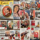 Lot Vintage 1940s 1950s Collier's Magazine's-11 Coca-Cola Advertisements,Movies
