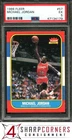 1986 FLEER #57 MICHAEL JORDAN RC BULLS HOF PSA 5 SET BREAK