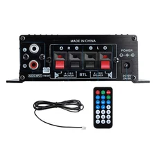 400W 2 Channel Bluetooth Mini HIFI Power Amplifier Audio Stereo Amp Home Car FM
