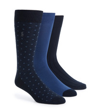 NWT Pack Of 3 Ralph Lauren Super Soft Comfort Fit Black Trouser Socks Sz XL