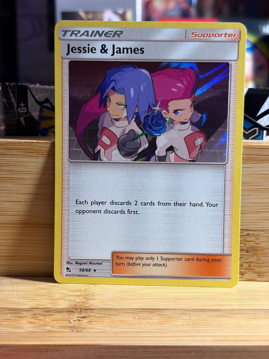 JESSIE & JAMES 58/68 Hidden Fates R Holo Pokemon TCG NM | eBay