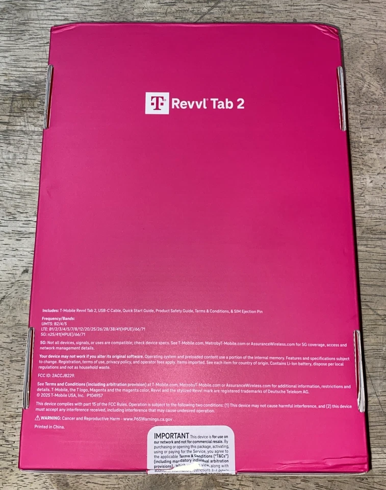 T-Mobile Revvl Tab 2 5G 64G Black Cellular - Image 3 of 4