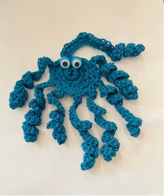 Crochet Octopus Toy   Handmade & Whimsical