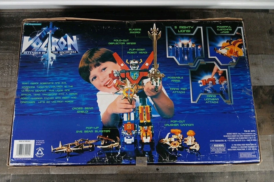 VOLTRON Defender Of The Universe 1997 5 Lions Form A . Factory NEW SEALED - Image 2 of 4