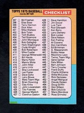 1975 Topps Mini Baseball Card #517 Checklist 397-528 Unmarked VG+