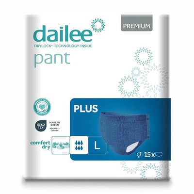Dailee Pant Premium Plus Blue L, 15 Stück