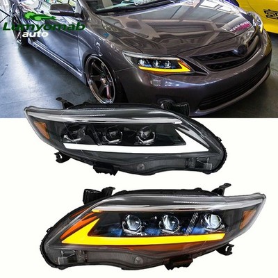 Full LED Headlights For Toyota Corolla 2011 2012 2013 Front Head Lamp Assembly