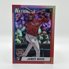 2025 Topps James Wood 35th Anniversary Pink Foil RC #U90-28