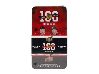 2025/26 UPPER DECK CHICAGO BLACKHAWKS CENTENNIAL HOCKEY HOBBY BOX