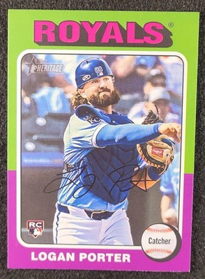2024 Topps Heritage High No Rookie Card #625 LOGAN PORTER KANSAS CITY ROYALS 