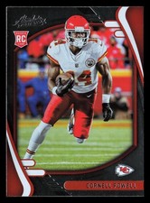 Cornell Powell 2021 Panini Absolute #142 Kansas City Chiefs ROOKIE BUY10GET5FREE
