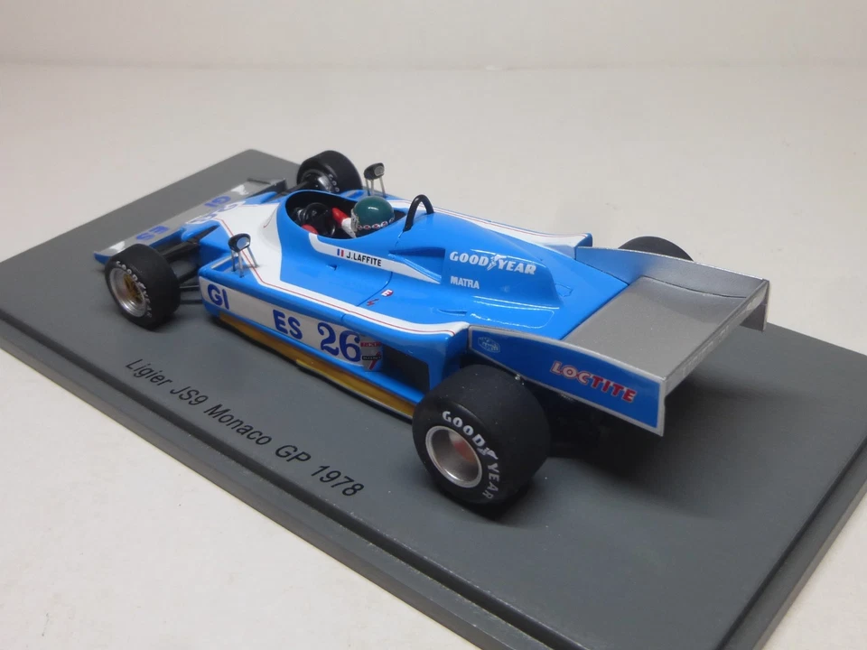 LIGIER JS9 Jacques Laffite Monaco GP 1978 SPARK Scale 1/43 - Bild 3 von 4