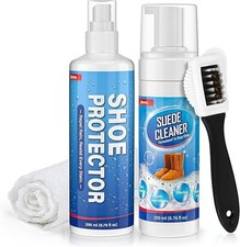 Kit De Limpieza Para Gamuza Limpiador De Zapatos De 6.76 Oz Con Cepillo Y Toalla