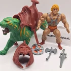 Vtg 1980s HE-MAN & BATTLE CAT Motu Masters Of The Universe Action Figure 24-17