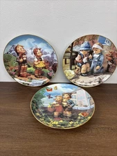 Set of 3 M. J. Hummel Numbered Collector Plates 1992 