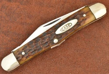 VINTAGE CASE XX MADE IN USA GREEN BONE HALF WHITTLER KNIFE 1940-1948 NICE (29626