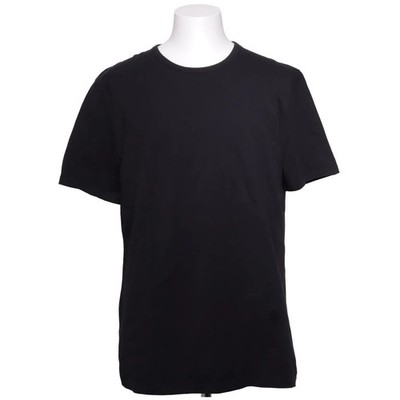 Asket, T-shirt, Größe: XL, Schwarz, Baumwolle, Einfarbig, Herren #WOo