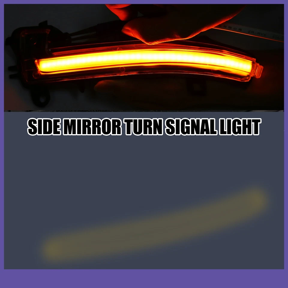 Luz intermitente espejo 1 par personalizada para BMW Serie 1 F20 F21 12-2018 plástico Foto 2 de 4